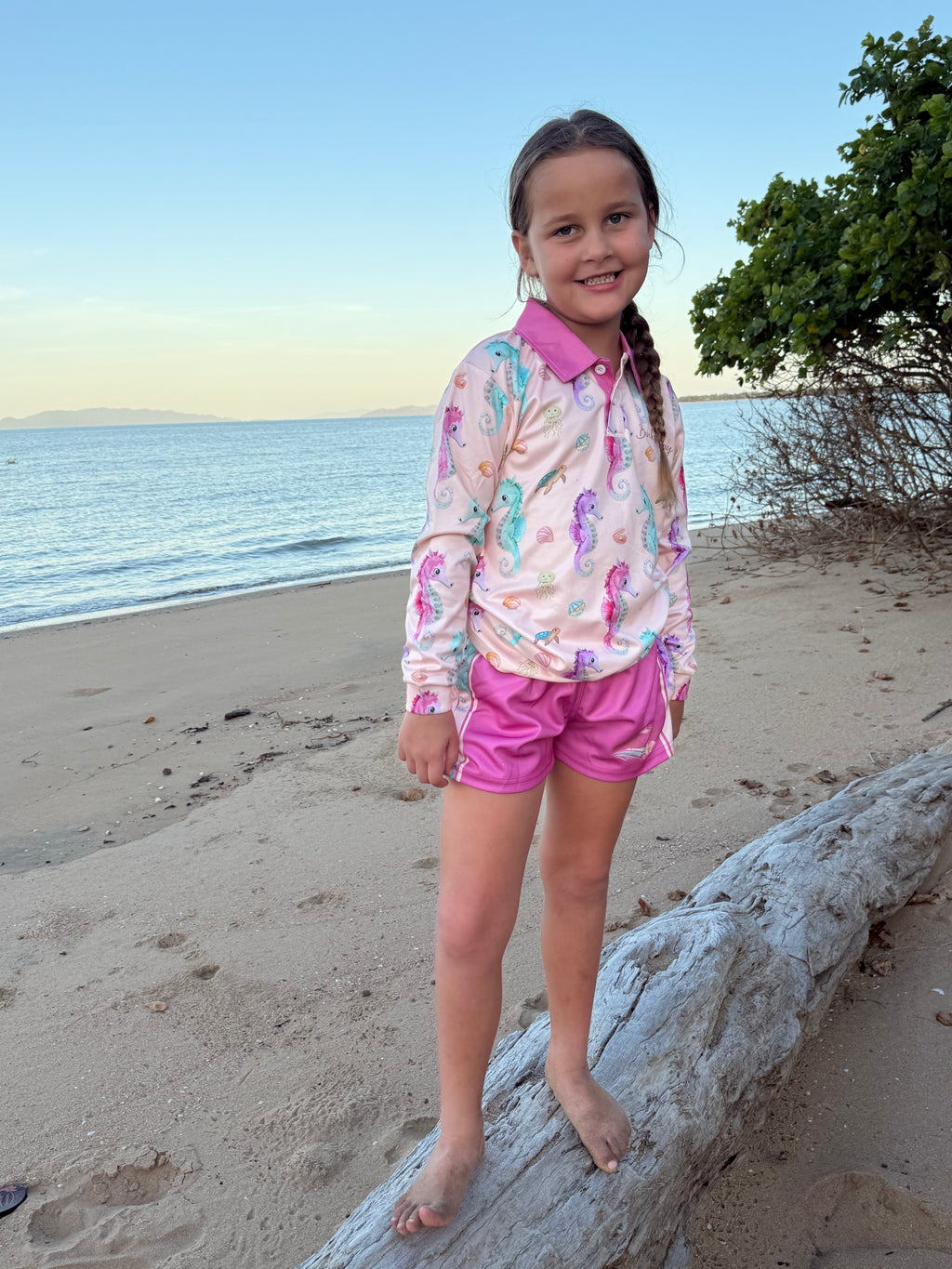 Seahorse Pink Long Sleeve