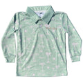 Mint Palm Long Sleeve Shirt