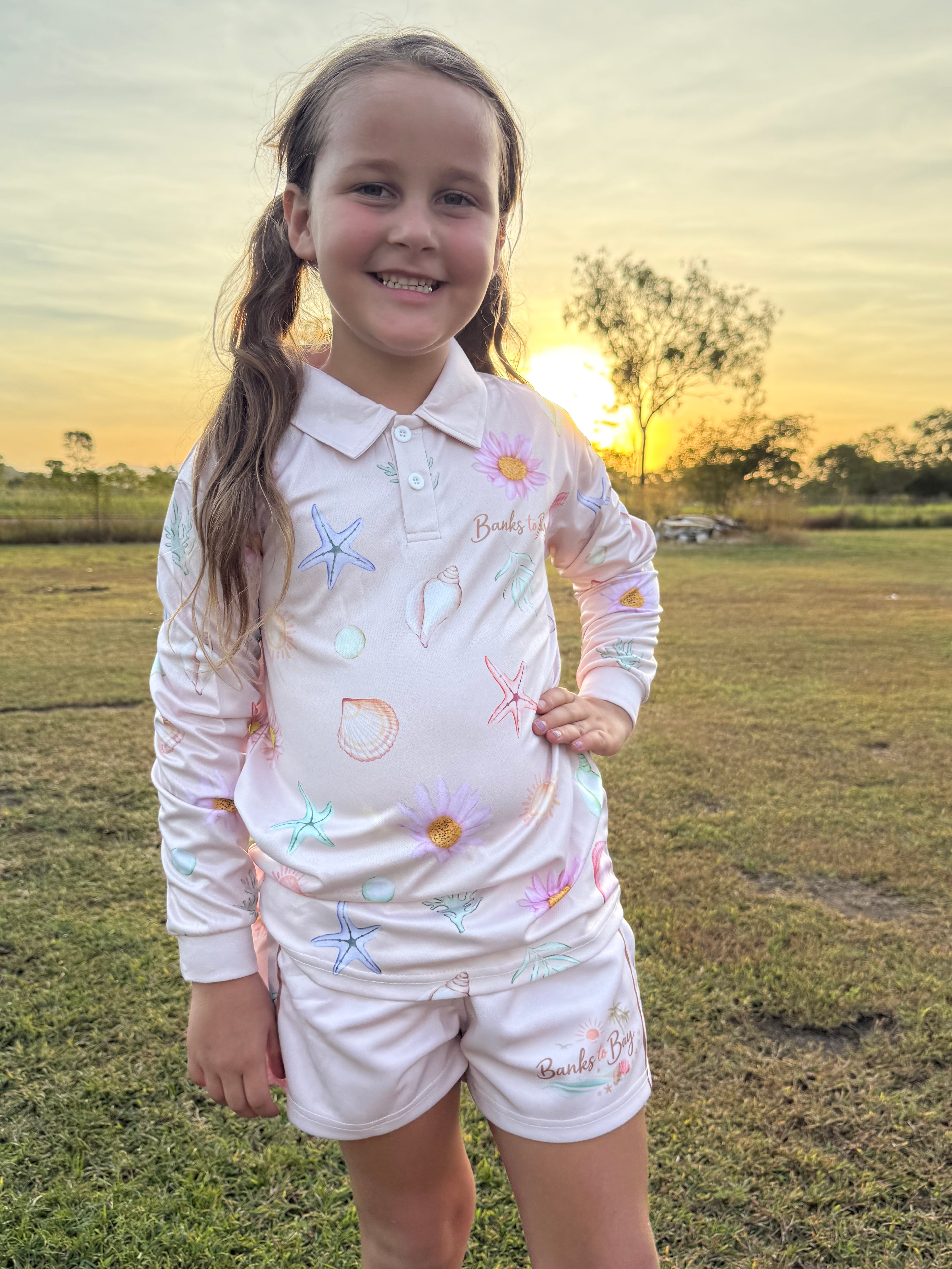 Blush Coastal Long Sleeve Shirt
