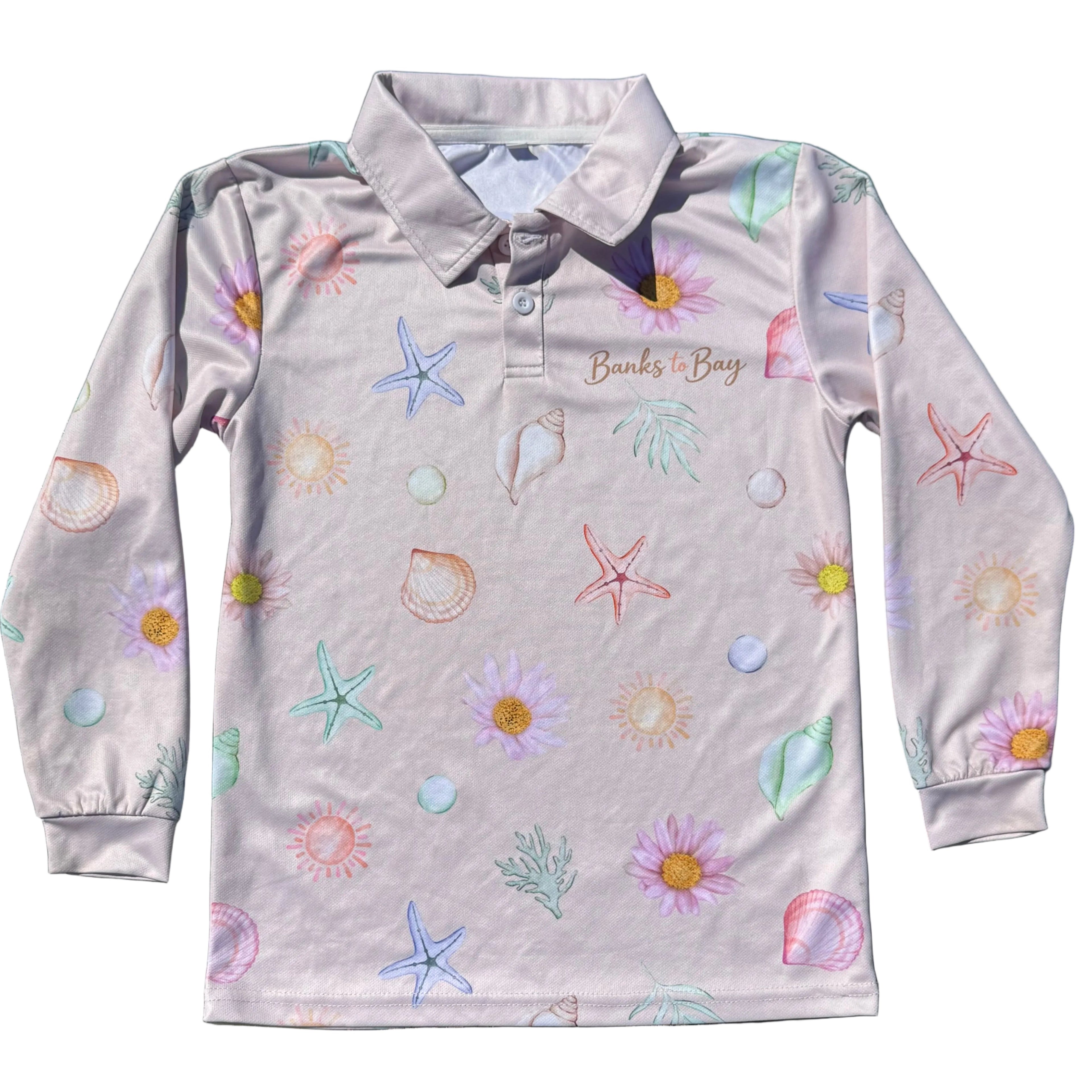 Blush Coastal Long Sleeve Shirt