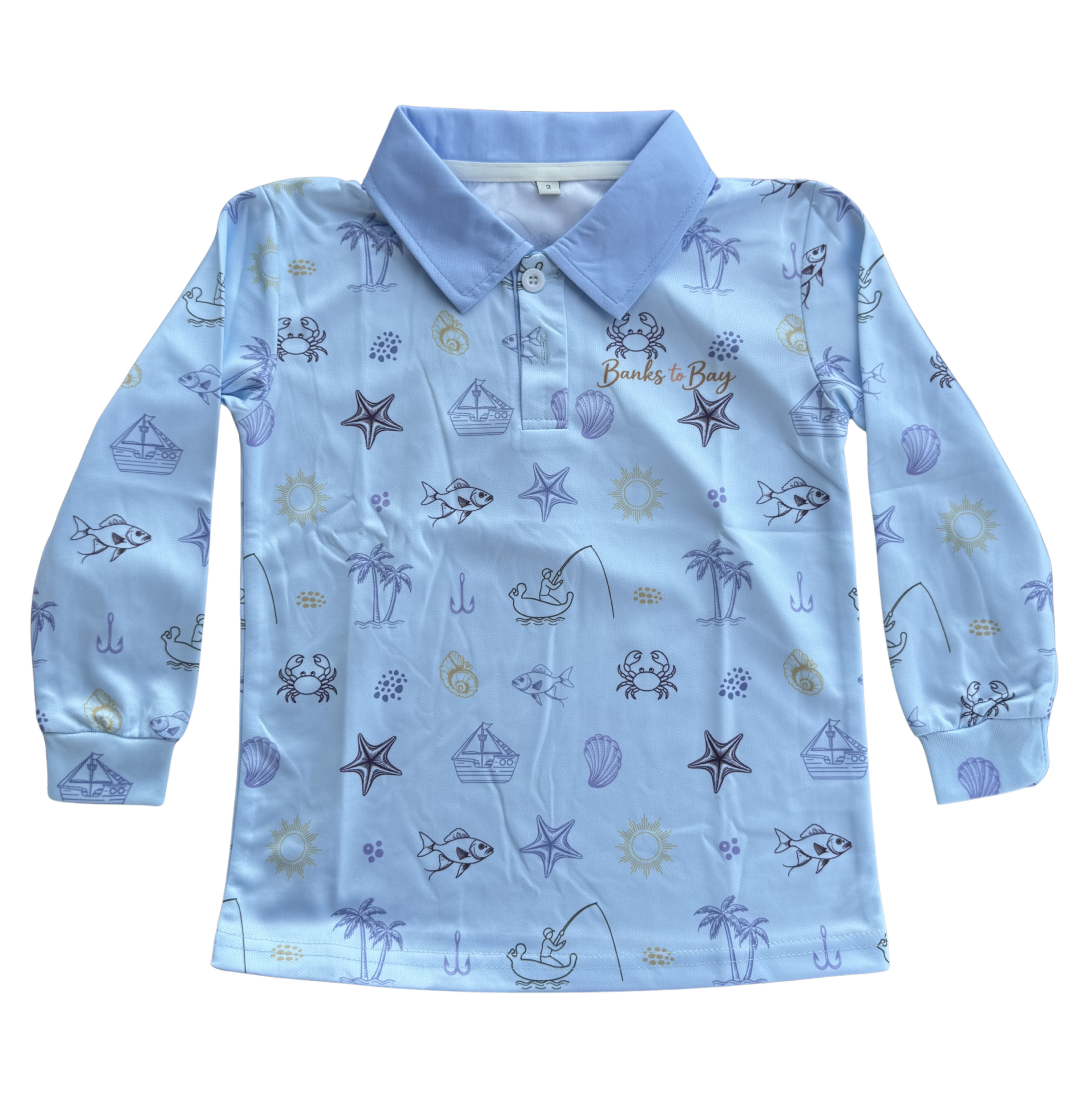 Coastal Blue Long Sleeve Shirt